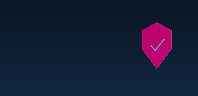 Shield with checkmark icon representing an approved forex broker license
